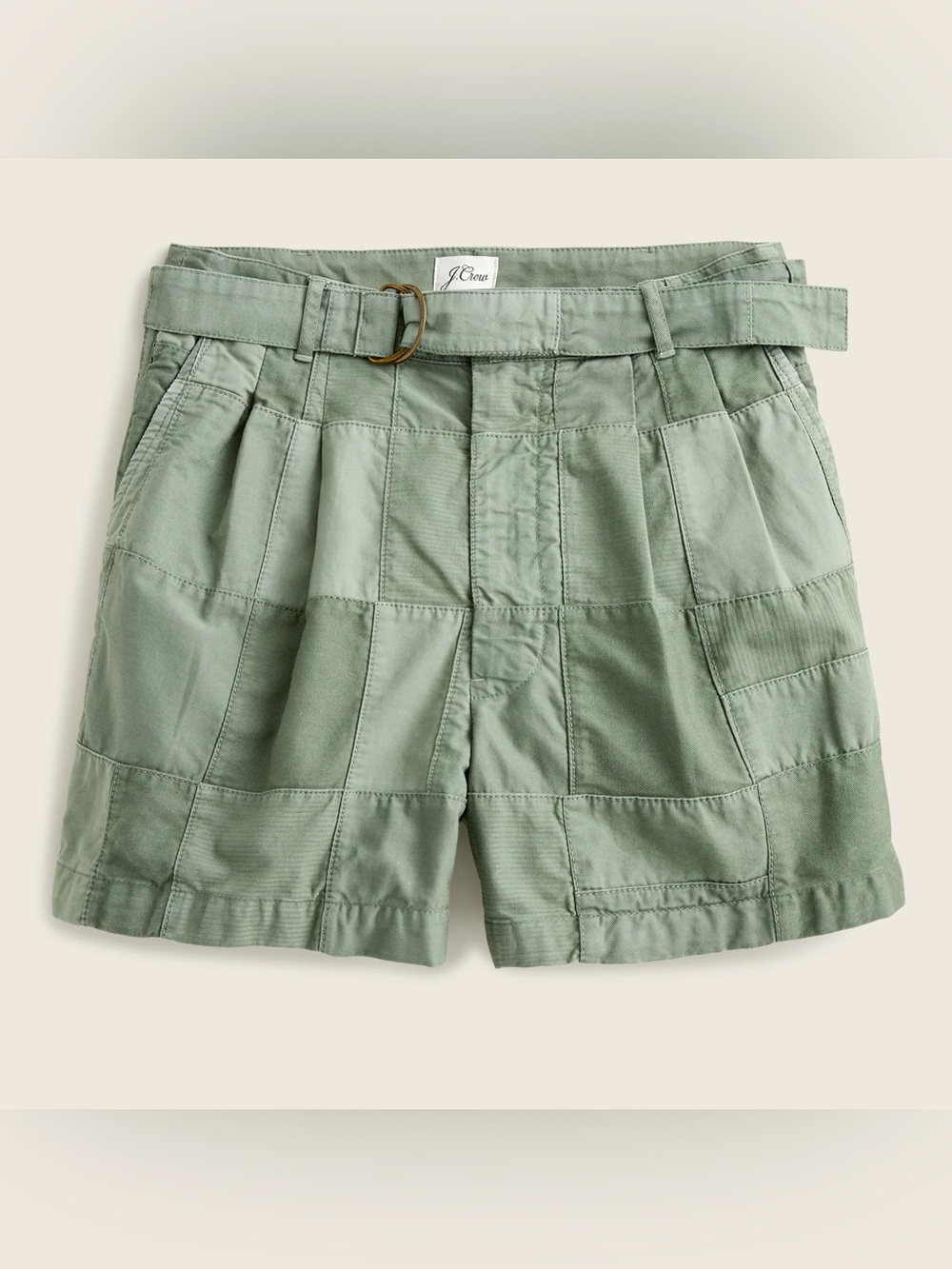 J Crew Limited Edition D-ring Patchwork Shorts